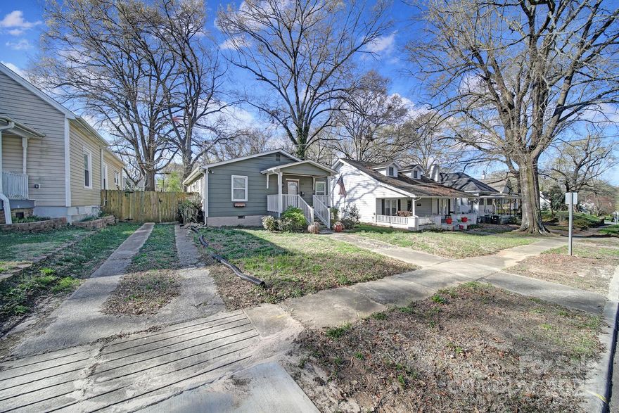 This charming 3-bedroom, 2-bath bungalow offers a peaceful retreat just minutes from the vibrant FUSE District in Gastonia—making it a fantastic opportunity for homeowners and investors alike.
Enjoy the classic Southern charm of the welcoming front porch—perfect for morning coffee or relaxing evenings. Inside, you'll find a beautifully updated interior featuring bamboo-style flooring throughout the main living areas and primary bedroom. The kitchen is a standout, with sleek stainless steel appliances, granite countertops, and modern finishes that blend style and functionality.
The spacious primary suite includes a spa-like tiled walk-in shower, while two additional bedrooms and a second full bath offer comfort and flexibility for guests, family, or tenants.
Step outside to a large backyard ready for entertaining, gardening, or enjoying crisp fall nights around a firepit. A convenient storage shed adds extra space for tools or outdoor equipment.
Whether you're seeking a cozy home near downtown amenities or a turnkey rental in one of Gastonia’s up-and-coming areas, this bungalow offers comfort, style, and long-term potential. Welcome home—or welcome to your next great investment!  
Seller is offering a 2/1 buydown rate with specific loan options. Call for details.