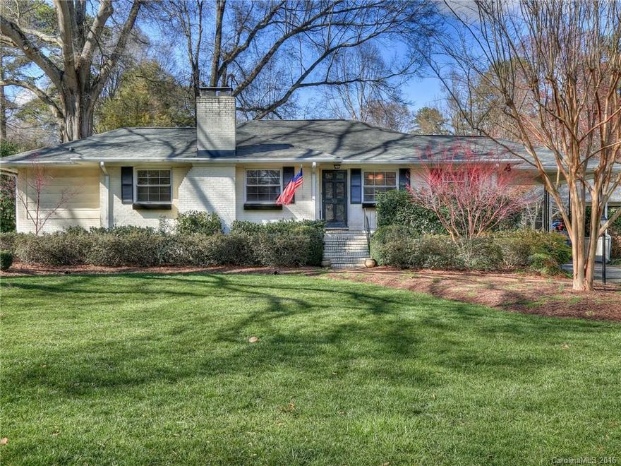 Charming ranch with basement on fantastic street! Perfect first home, downsizing home or potential remodel!  Sits on a flat 1/2 acre lot, in the heart of Cotswold, walking distance to Cotswold Shopping Center.  Hardwood floors and new paint.  Full unheated basement, with interior stairs down.  Renovation potential is limitless in this neighborhood. Gorgeous big living room and flex space for den/office. Spacious back deck overlooking beautiful, fenced-in back yard. Single car carport.