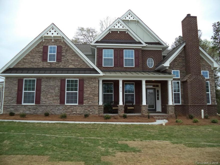This beautiful 2 story home has many great features included, granite counter tops in kitchen and all bath, guest suite on main floor with own sitting room, spacious great room and living room, nice open foyer and hardwood floor through out on main floor, gourmet kitchen with a big island, large pantry and lots of trims.  Nice and flat back yard and located in the lake front resort community where the home owner can enjoy all the moments walking on the trail along the lake.  Be ready in July.