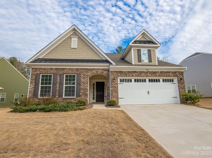 Welcome to this beautiful home in Imagery on Mountain Island Lake. This Dover model features the gourmet kitchen with double wall convection ovens and five burner gas cooktop. Also, the extended great room with fireplace. Three bedrooms and 2-1/2 baths with office/formal dining room, open concept kitchen, family room, dining area. With access to the outdoor patio from the main living area as well as through the primary bedroom including screened in porch. Vinyl plank wood look floors throughout. The active adult community of Imagery features walking trails along Mountain Island Lake, tennis & pickleball, outdoor pool w clubhouse, craft cabins and library, game cabin, fitness/yoga center, and plenty of clubs and activities for just about any interest. Lennar has proposed Boat docks and Kayak launch area coming in spring of 2024. Schedule your visit today!!