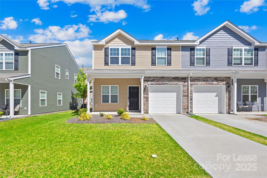 Available July 14th, this like-new 2-story end-unit townhouse in Wrights Crossing, Steele Creek, offers 3 bedrooms, 2.5 bathrooms, and 1,578 sq ft of living space. Built in 2020, it includes a 1-car front-entry garage and a backyard with a patio. 
The main level features an open layout with a kitchen and breakfast area, dining space, family room, and half bath. Upstairs includes a spacious primary suite with walk-in closet and en-suite bathroom, two additional bedrooms, a full bath, and a laundry room. The kitchen is equipped with an extended island, stainless steel appliances, tile backsplash, and pantry. 
Community amenities include an outdoor pool. Conveniently located near Charlotte Premium Outlets, Rivergate, Ayrsley, and Lake Wylie, with easy access to I-485 and I-77. 
Rent includes HOA, lawn care, appliances. Tenant pays utilities. Max 2 pets ($25/mo). 1-year lease. Credit checks and proof required.
