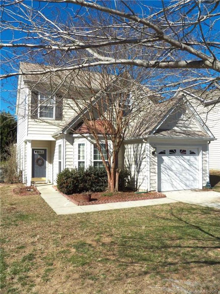 Hard to find Master on main floor.  Two story family room w/ gas fireplace. Kitchen has quartz counter tops and pass through to dining room. Laundry room on main. Loft on second floor.  Bedroom #2 w/ sitting area.  Good sized third bedroom. Covered back patio. One car garage. Rear yard has wooded view. HVAC replaced 2016. Roof replaced in 2011. Carpet 2015. Freshly painted inside. Brazilian Teak Laminate flooring.  Community pool, cabana, basketball court, playground, and kiddie pool.  HURRY!