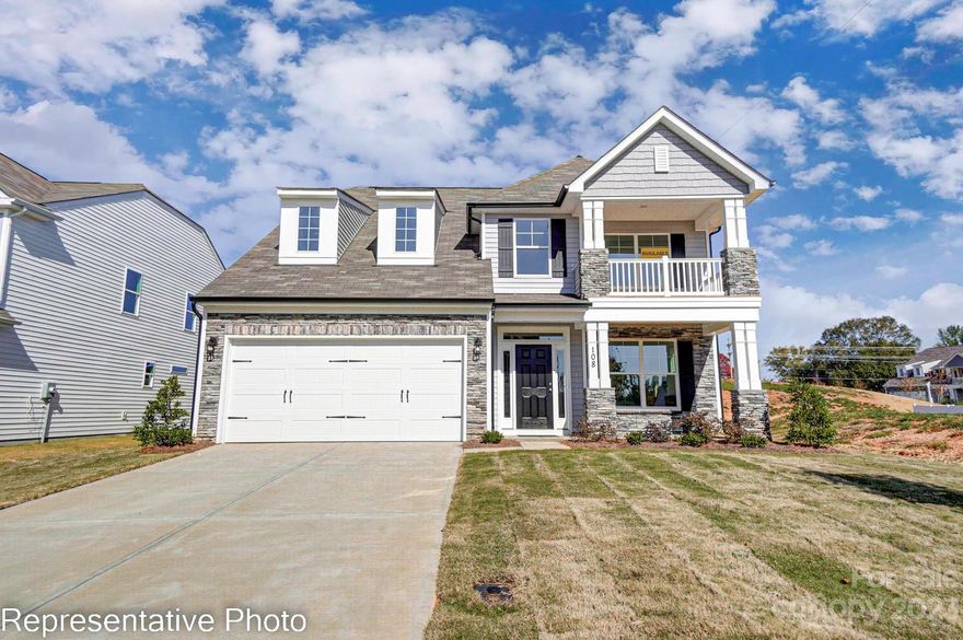 This stunning 3-story Cypress plan has 5 bedrooms, 4 full baths, and just over 2,800 square feet. The kitchen with island has beautiful white cabinets, quartz counters, and stainless appliances including a gas cooktop and wall-oven as well as beautiful tile backsplash. The main floor also includes a study with French doors, a fireplace in the family room, and guest suite. The upstairs features the primary bedroom, two secondary bedrooms and a loft, and the third floor has a large bedroom and full bath. Additional features of this home quartz countertops in all baths, a luxury shower in primary bath, and a rear covered porch and paver patio with fire pit and seating wall. Onsite New Home Specialist can provide guidance regarding estimated completion dates - however any dates provided are subject to change. Proud to be named 2023 Builder of the Year, by the Home Building Association of Greater Charlotte!