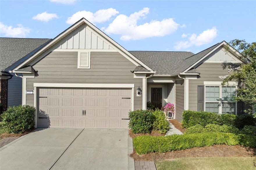 DONT'S MISS THIS . . . PRICE ADJUSTED TO $499,900 AND FRESHLY PAINTED!!!
Centrally located Abbeyville model. 4' extended garage w/pull down attic stairs to storage. Kitchen w/granite counters, classic subway tile backsplash, gas stove, raised dishwasher, stainless appliances and the refrigerator is included. 2 BR, 2 Bath plus an Office off the foyer with beautiful French doors for privacy. Spacious and bright open floorplan w/Sunroom that leads out to your patio and yard. Gas log Fireplace in the Great Room. Laundry room includes the washer/dryer and has a huge walk-in pantry/closet for all your extras. Don't miss this home in the amenity rich community of Carolina Orchards. Fitness Center, indoor/outdoor pools and hot tubs, 8 lit pickle ball cts, 4 lit tennis cts, dog park, numerous clubs & activities to choose from.  Join us in the Orchards . . . It's a great place to call home.