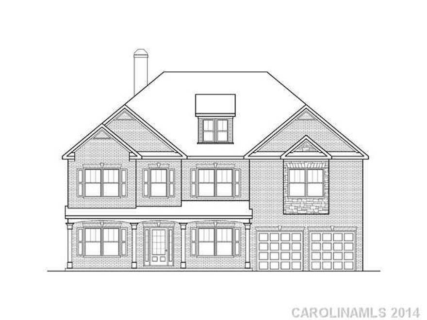 Under contract.  Ready in July/Aug 2014. Full brick front w/ stone accent and front porch.  Lots of WOW with curved wall in family room & 2nd floor bonus room! Formals plus 1st floor bdrm.  Open kitchen w/ granitetop, hardwood floor, separate kitchen and large island. Master suite w/ 6' garden tub/separate shower!  Private bath in 1 secondary bdrm! Iron spindles on stairs & 2nd fl landing. Great buyer incentive.
