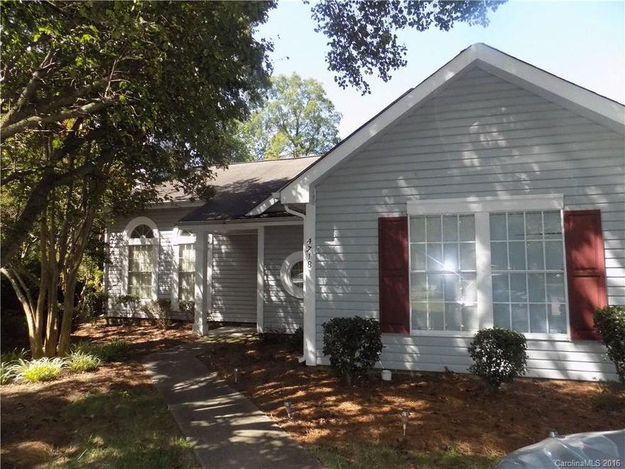 Being sold AS IS. Price is right. Cozy cult-de-sac Ranch home on a nice size lot in a quiet neighborhood with three bedrooms and 2 full bathrooms. Secluded backyard with screened porch. Perfect for commuters, investors or first time home buyers. Convenient to all areas of Charlotte. HOA dues include City Water, landscaping, roof, exterior repairs.