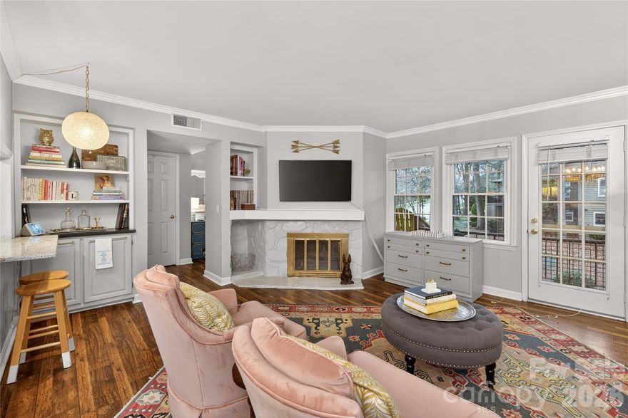 Perfect for homeowners and investors alike. No rental cap. Welcome to 3805 Colony Crossing Drive, where polished interiors meet one of South Charlotte’s most walkable and sought-after locations. Just steps from Phillips Place and minutes from SouthPark’s renowned restaurants and world-class shopping, this home offers the perfect blend of convenience, comfort, and style. Inside, you’ll find hardwood floors throughout, creating a warm, seamless flow from room to room. The updated kitchen is both stylish and functional. Updated bathrooms feature clean, timeless finishes and luxury fixtures, while newer windows flood the home with natural light and enhance everyday efficiency.Whether you’re enjoying dinner nearby, a morning walk to coffee, or easy access to Charlotte’s best retail and dining, this location supports a lifestyle that’s as effortless as it is elevated. Set in an established neighborhood yet close to it all. This home delivers turnkey living in the heart of South Charlotte.