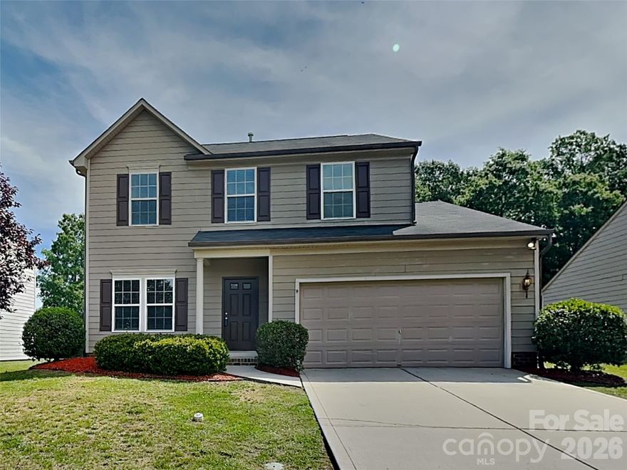 Welcome home to this charming 3 bedroom, 2.5 bathroom home with a flowing floorplan made for easy living and entertaining! The bright main level connects the living areas, kitchen, and dining space for an airy, welcoming feel. The open kitchen features stainless steel appliances with a breakfast bar and generous counter space, opening to the dining area/sunroom, perfect for morning coffee or gatherings. Step outside to a fully fenced backyard with a large patio, ready for your next get-together. Upstairs offers a comfortable primary suite and two additional bedrooms, plus a flex space ready for your personalization. Schedule your tour today!