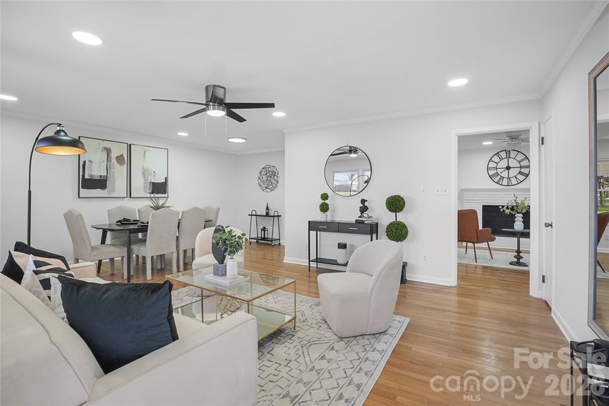 Tucked into the established and highly desirable White Oaks neighborhood, this beautifully updated full-brick ranch offers the perfect blend of space, comfort, and everyday convenience; all on one easy, single-level layout.
Imagine mornings where the school drop-off is just a short walk away, and evenings spent enjoying the charm of downtown Mooresville, less than 6 minutes from your front door. This location truly simplifies life while keeping you close to everything that matters.
Set on a flat, generous lot, the backyard is both functional and inviting, offering endless possibilities. Two powered outbuildings provide incredible flexibility, whether you envision a workshop, creative studio, storage, or a private retreat space. It’s a rare feature that adds both value and versatility.
Inside, the home welcomes you with a fresh, modern feel, featuring hardwood flooring throughout and a clean, neutral interior ready for your personal touch. The kitchen has been thoughtfully remodeled to support both daily living and entertaining, seamlessly connecting to the home’s main living areas.
With over 2,500 square feet, the layout offers room to spread out while still feeling cohesive and comfortable. One of the standout features is the spacious screened-in porch, perfect for year-round enjoyment, which flows effortlessly onto a large deck complete with a built-in gas grill, ideal for hosting gatherings or simply unwinding at the end of the day.
The primary suite is truly a retreat of its own, generously sized and complemented by a fully renovated en-suite bathroom that brings a sense of comfort and understated luxury.
This home is more than just move-in ready, it’s designed for the way you actually live, combining thoughtful updates, functional outdoor space, and an unbeatable location in one of Mooresville’s most loved neighborhoods.