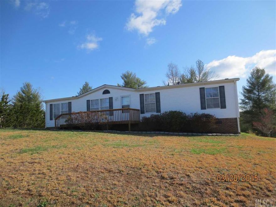 This low maintenance 3 bedroom home has a Deal Mill Rd area location and is priced at $65,000! This home is an opportunity for someone needing affordable living in the area. AND NOTE! This home has been updated and... IS MOVE-IN READY! The home features 1512 s/f with 3 bedrooms, 2 full baths, kitchen with tons of cabinets, dining room, living room and great room w/vaulted ceiling. Updates and features include fresh paint, new heat pump, new light fixtures & ceiling fans in every room, kitchen appliances including a SxS fridge, new radiant top range, micro-hood and new dishwasher, new water heater, new floor covering with new laminate in the den and living room, new vinyl in the kitchen, laundry room & baths, new mini-blinds and so much more. Outside you have .69 acre lot, new roof, paved drive, front and rear deck, country location, county water & a low Caldwell county taxes! AND with an acceptable offer the seller will assist with closing costs! .. YOU HAD BETTER NOT WAIT! CALL NOW!