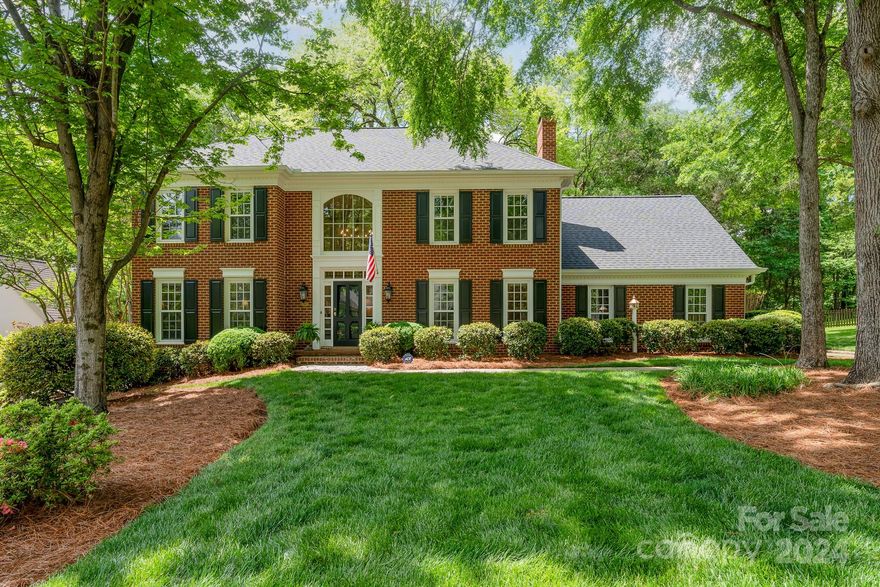 Welcome to your oasis in highly sought-after Montibello adjacent to Carmel Country Club! This stately home boasts a plethora of desirable features. Dive into luxury with a sparkling swimming pool nestled in a large yard offering ample privacy, perfect for entertaining or relaxing in tranquility. Discover the convenience of a private office and an oversized 2-car garage, ensuring both productivity and storage needs are met.

Experience year-round comfort in the sunroom, complete with a fireplace for cozy evenings and endless enjoyment. With a downstairs bonus room, entertain guests with ease or provide a space for kids to play and explore.

Located just moments from SouthPark, Ballantyne, Uptown, and the 485 beltline, convenience meets elegance in this residence. Don't miss the opportunity to make this your forever home!

The pool has concrete/gunite.