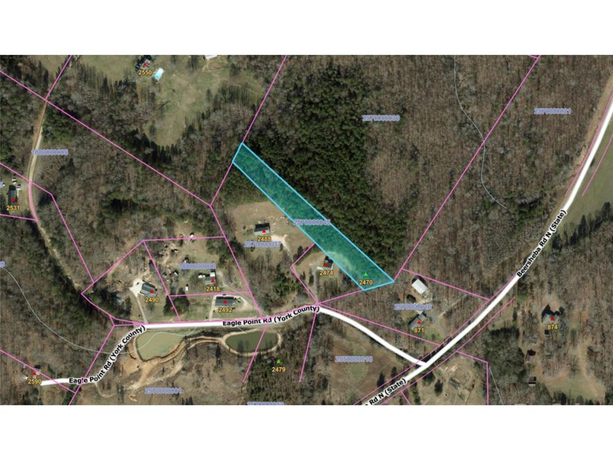 2-acre parcel at 2470 Eagle Point Rd, Clover SC 29710. Deeded access ensures ease of entry. Utility access is available for seamless development. Ideal for building your dream home or investment property. Enjoy privacy and serenity on this spacious lot.