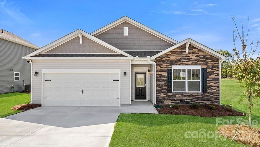 Welcome to the beautiful Hickory Ridge neighborhood in Mars Hill, North Carolina. The location is absolutely breathtaking with mountain views all year round. This listing is for a "CALI" floor plan, which is 1,764 sq-ft with 4 bedrooms and 2 full baths, all conveniently packaged in a one-story setting. Some of the notable features include 9-foot ceilings, mohawk flooring, gas fireplace, vaulted ceilings and modern connectivity. In the kitchen you will find granite countertops with 4-inch backsplash, shaker style cabinets and whirlpool stainless steel appliances. The Connected Home package includes programable thermostat, security system pre-wire, video doorbell, Echo Dot. The 2-car garage is the icing on the cake!