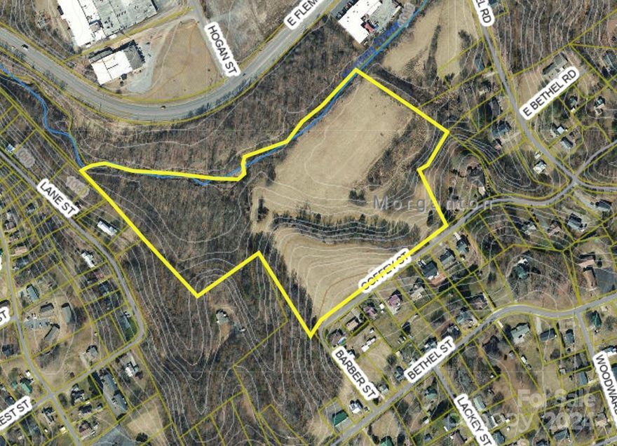 Rare opportunity to purchase a 20+ acre tract in the City of Morganton! This tract is perfect for your development needs or even a private residence! City water and City sewer available! Across the north of the property the Hunting Creek flows. Property has some cleared areas and some wooded areas still intact. Extremely convenient to downtown Morganton, I-40 and much-much more. A lot of very cool things happening in the area and you can be a part of it! Please refer to City of Morganton Zoning Ordinances for applicable uses.