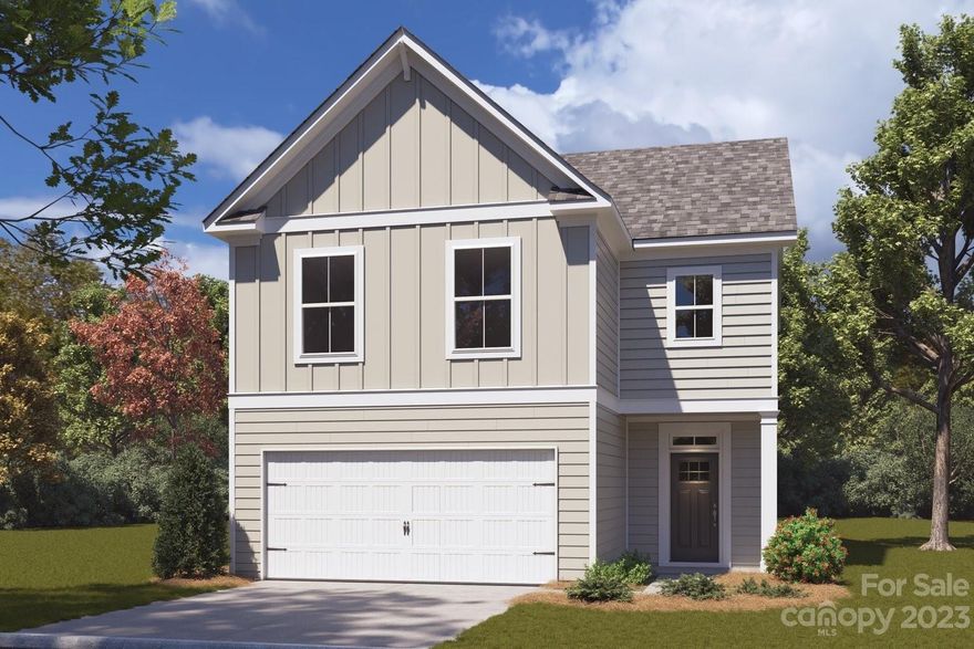 Welcome to Cedars at Marlwood! The Elm plan is an open-concept living with 4 bedrooms and 2.5 bathrooms. The living room seamlessly connects to the dining area. The kitchen has white soft-close dovetail shaker cabinetry, quartz countertops, and stainless steel appliances. No carpet in this home, all warm LVP. Upstairs are all bedrooms with large closets. The primary bedroom features vaulted ceilings. The bathrooms have beautiful quartz countertops on the white dovetail soft-close cabinets.  Tile shower walls, bathroom floor, and tile backsplash! The laundry room is spacious & has built-in cabinetry with a recessed dryer vent! Builders contract & deposit. HOA is forthcoming, still in the works. There is a retaining wall along the side of this home. The property backs onto HOA land. Built by Red Cedar Homes.