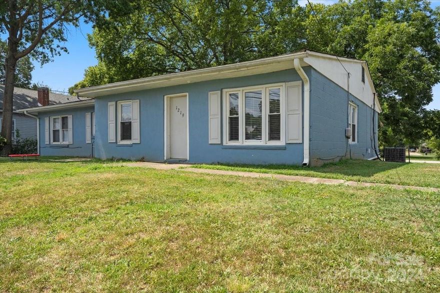 Calling All Investors!!!! Great opportunity to buy this 1 story duplex with .50 AC and a Solid money maker.
. Unit 1219 has 3Br, 1 BA, Freshly new paint, new lighting.  Great natural light in family room, kitchen comes with range and refrigerator.  Unit 1217 has 2 BR, 1 BA.

Close to Livingstone College.