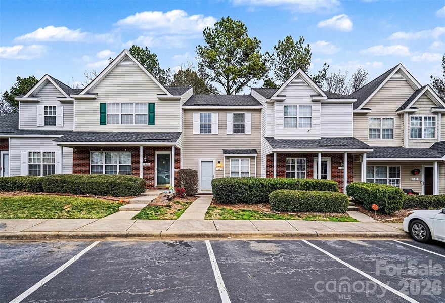 This 2-bedroom, 1.5-bath townhome features new vinyl plank flooring throughout and a kitchen with granite countertops and stainless steel appliances. The home offers spacious bedrooms and includes a washer and dryer for added convenience. Enjoy assigned parking and access to a neighborhood pool. HOA fees include water and sewer. Conveniently located near UNC Charlotte and shopping, this property is an excellent starter home or investment opportunity in the University Area.