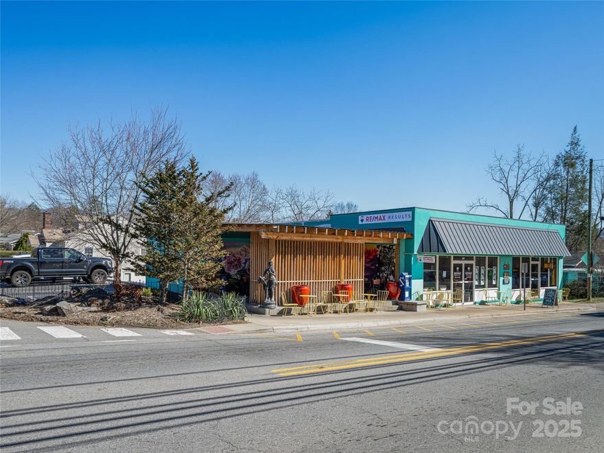 Exceptional investment opportunity in the heart of downtown Weaverville! 100% leased, this 3,748 SF commercial buildingoffers excellent visibility with 19,000 vehicles per day passing by and easy access to I-26. The property features a private parking lot, city water & sewer, and is home to established tenants, including Yellow Mug Coffee Lounge and RE/MAX Results. Located near popular destinations like Well-Bred Bakery and Twisted Laurel, and just 10 minutes from Asheville, this is a rare chance to own a fully leased commercial asset in a sought-after location!