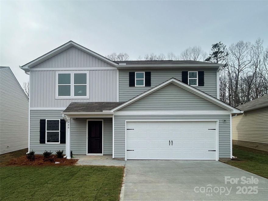Welcome to your dream home in the Riverdale Hills. The Dupont Plan is a new 2-story home with an open layout that seamlessly connects the Living, Dining, and Kitchen areas, perfect for modern living. The chef’s kitchen features cabinetry, quartz countertops and stainless steel appliances, including a smooth-top range, microwave hood, and dishwasher.
This thoughtful layout offers a spacious bedroom and full bathroom on the first floor. The second floor houses the serene primary suite with a  ensuite bath, dual vanity sinks, and an expansive walk-in closet. Two additional bedrooms share a stylish full bathroom with a Loft Space ideal for a home office or relaxation area. A walk-in Laundry room and energy-efficient Low E insulated dual pane windows add practicality. This home also features a 2 car garage. A 1-year limited home warranty provides peace of mind.