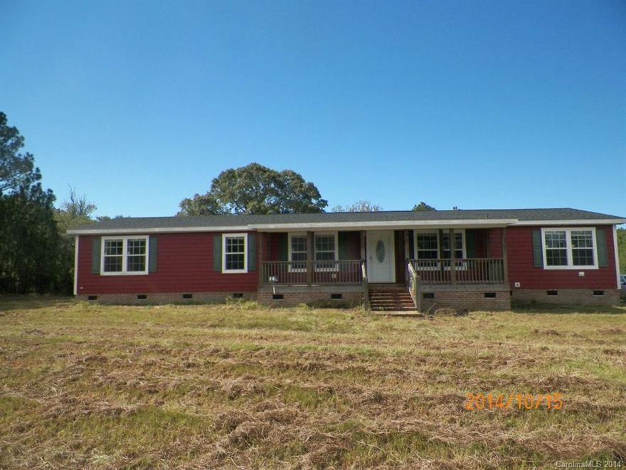 Don't miss this attractive and spacious double wide manufactured home located in rural Patrick, S.C.  It features a den with fireplace, living room, breakfast area, kitchen with lots of cabinets, dining room, laundry room with work sink and storage, master bedroom with large master bathroom and walk in closet along with three other bedrooms and full bathroom.  It has a detached garage/shop. Finish installing the carpet, utilities, HVAC unit and make it your home.