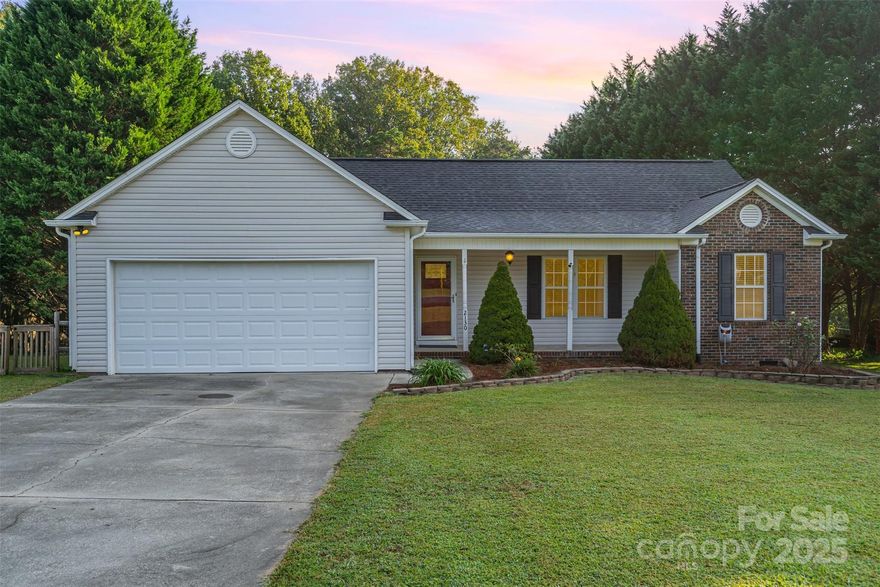 Welcome to this beautifully maintained ranch home nestled on a level, fenced lot located approximately 3 miles from downtown Lincolnton. Upon entry you will notice the open floor plan with vaulted family room, dining room and kitchen with tile backsplash. The primary bedroom with full bath and walk-in closet is located to the left of the family room. Additionally you will find two bedrooms, another full bath and laundry room on the right side of the home. Refrigerator, washer and dryer remain. The large deck has been freshly stained and opens to the private fenced backyard. The garage features a work area and entry to the attic. Roof replaced 2020. Deck added 2021.  new large deck 2021. Septic inspected 2022.