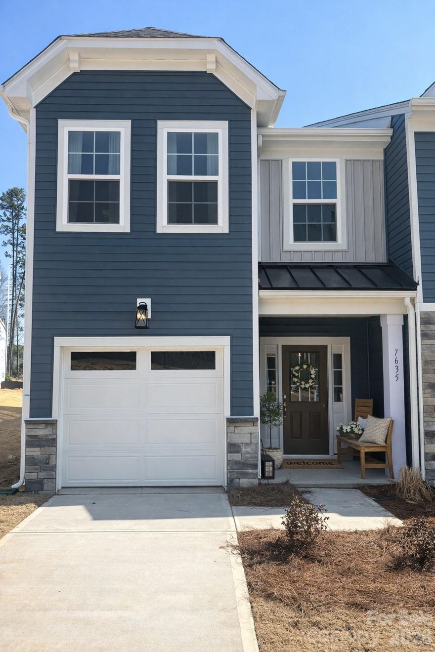Bell Glen is the most conveniently located new luxury townhome community starting from the lower $300s!

 Welcome to Bell Glen by premier builder DRB Homes, an exclusive collection of just 54 craftsman-style townhomes perfectly positioned for Charlotte living. Minutes to I-485, HWY 16, Charlotte Douglas Airport, and Uptown—this location delivers serious connectivity at an incredible price point.
Inside, discover open-concept living designed for modern lifestyles. The spacious family room serves as the home's centerpiece—perfect for movie nights, game days, or simply spreading out and relaxing. The efficient kitchen flows seamlessly into the living space, making it easy to stay connected with family and guests. Durable Luxury Vinyl Plank flooring flows throughout the main level, combining style with easy maintenance.
Stunning exterior elevations feature partial stone accents, board and batten siding, shaker shingles, and inviting covered entrances that elevate curb appeal across the community.
Upstairs, the oversized primary suite offers a true retreat. The spa-inspired owner's bath features a spacious walk-in shower, semi-frameless glass door, and private water closet. Generously sized secondary bedrooms and convenient linen closets in every upper-level bath add everyday functionality.
This is where smart buyers find exceptional value without compromise—thoughtful design, premium finishes, low-maintenance living, and prime Charlotte connectivity.
Special Note: Home currently under construction. Representative photos from model home shown.

 ***See community sales consultant for amazing builder incentives!