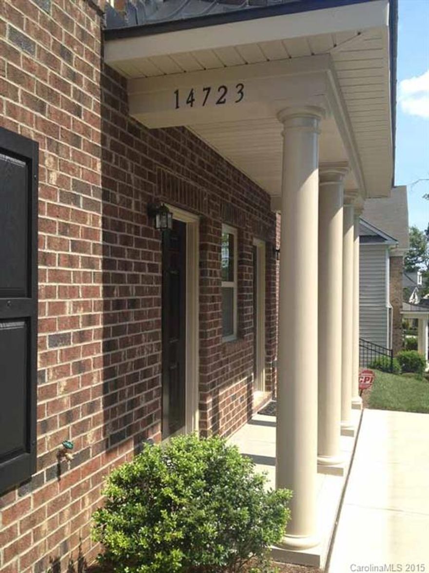 No Showings until January 13, 2015! Immaculate, trendy 2 bedroom unit with private covered deck. Granite countertops and stainless steel appliances in kitchen along with 42" cabinets. Master bath with garden tub and dual vanity. Please, no pets and no smoking! One car garage and balcony. $45 application fee for each person over 18 and subject to credit approval. Washer and dryer in unit.