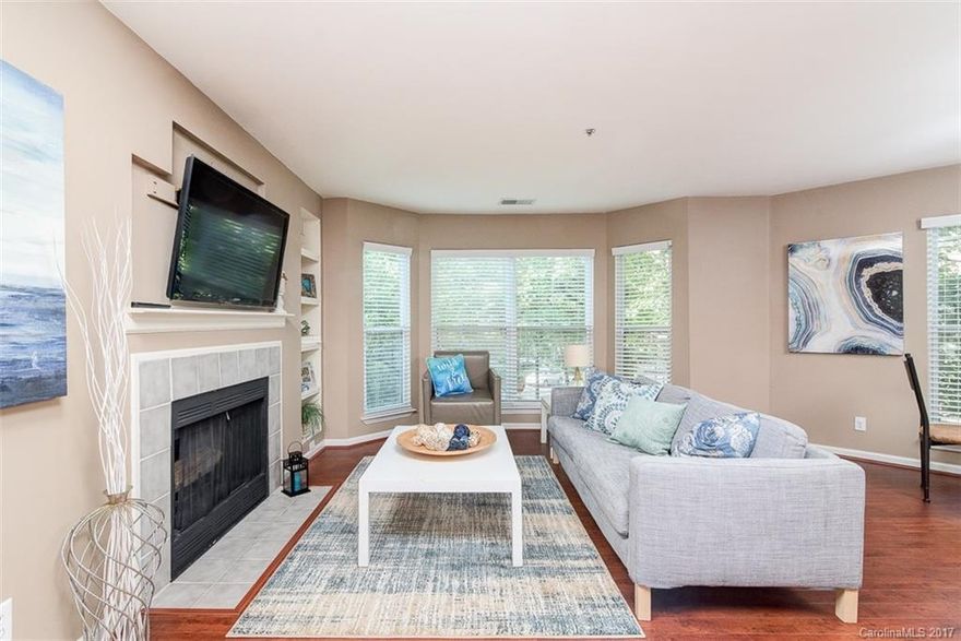 Charming & Spacious 2 Bed, 2.5 Bath Condo in Heart of Beautiful 4th Ward! Open floorplan is perfect for 2 roommates w/ 2 large BR's each with its own full bath & walk in closet. Condo comes w/ large carport right next to unit! Only 2 blocks from Harris Teeter, Corner Pub, CVS & 4th Ward Park! Community features a Pool, Clubhouse, Fitness Center, & Outdoor Grilling area. Very low HOA dues for Uptown! GE Washer, Dryer, Fridge & Samsung TV to convey w/ right offer. View of Skyline during winter!