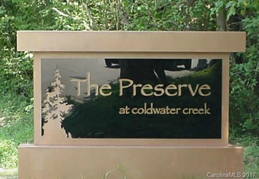 Beautiful wooded building lot home site in The Preserve at Cold Water. Privacy in your personal sanctuary minutes from downtown.  Owner states per original developer that when subdivision was originally plotted each lot had a water & sewer tap (Buyer to confirm).  Convenient location to all this area has to offer.