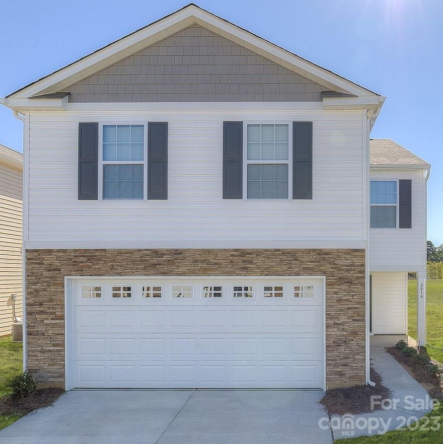 The Aisle is a spacious & modern two-story home designed with open concept living in mind. This home features four bedrooms, two & a half bathrooms & a two-car garage, making it perfect for your new home. Upon entering the home, you'll be greeted by an inviting foyer that leads directly into the heart of the home: the great room. This impressive space features a living room, dining area, and well-appointed kitchen. The kitchen is equipped with a pantry, stainless steel appliances, & a large island with a breakfast bar, making it perfect for both cooking and casual dining. Home also features a primary suite, complete with a large walk-in closet and ensuite bathroom featuring dual vanities and a spacious shower. The additional three bedrooms share a full bath that includes dual vanities. Outback is a patio, perfect for outdoor entertaining or enjoying beautiful weather. With its thoughtful design, spacious layout, and modern conveniences, the Aisle is the perfect place to call home.