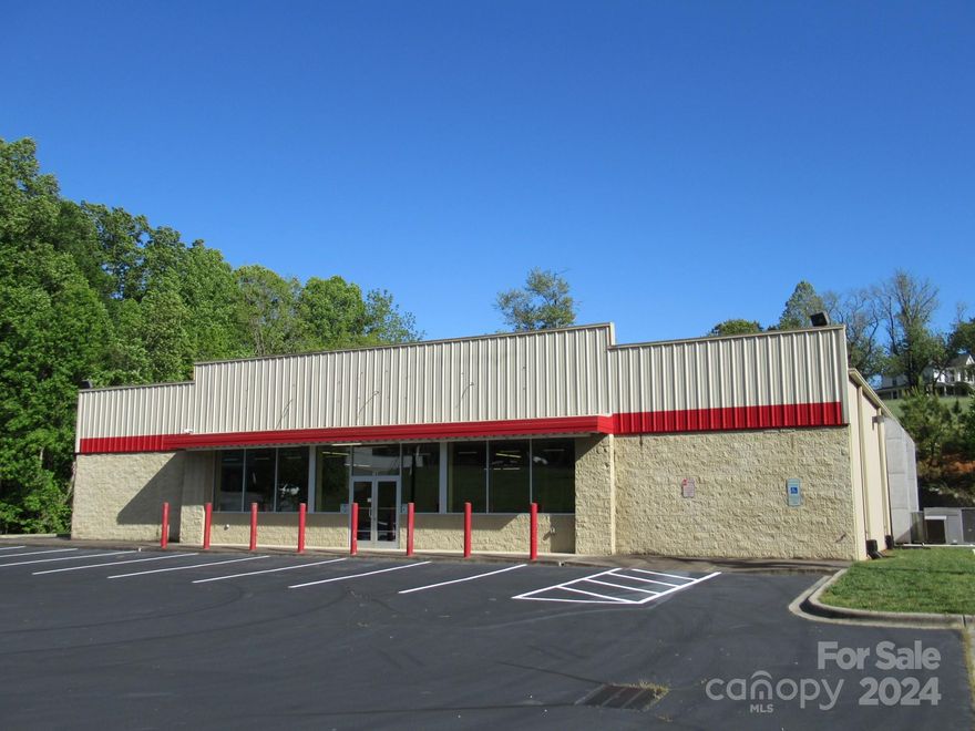 Excellent opportunity to acquire a free standing retail building unencumbered by interior walls.  Create your vision here - the building has 400 amp, 3-phase electrical service, wheelchair accessible restrooms, ample parking and a wide open floor plan to divide - or not - as your business venture requires.  A wide variety of uses are permitted in the GB/B-2 zoning district, so give business-friendly Glen Alpine a good look!  A high-traffic Dollar General next door provides extra drive-by exposure.