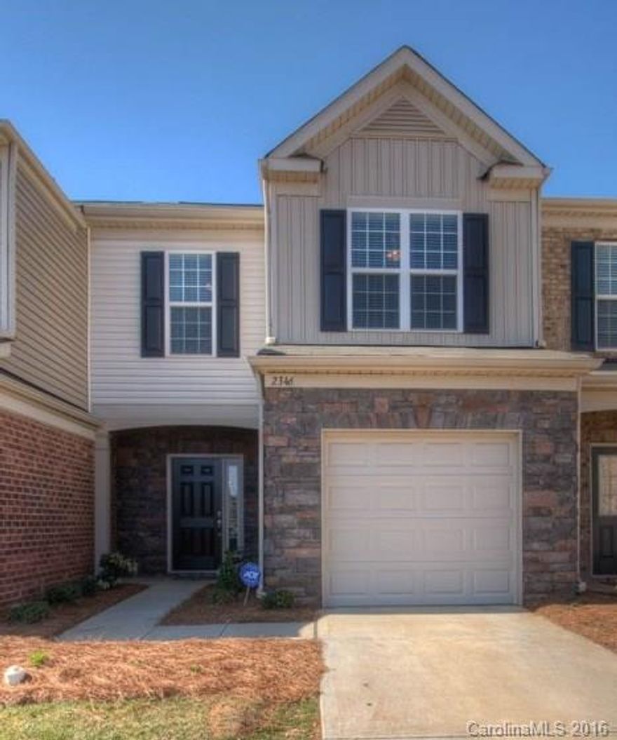 LIGHTLY lived-in 3 bedroom, 2 1/2 bath townhome in gated Park South Station. Beautiful dark wood floors throughout 1st floor, kitchen w/granite, tile backsplash & stainless appliances. Refrigerator & washer/dryer convey. Massive owner's suite upstairs with double sinks, oversized shower and walk-in closet. Home sits across from open area that master plan shows as a park when construction is done. Community has 6000 sq. ft. clubhouse w/ fitness center & pool. Welcome to your NEW home!