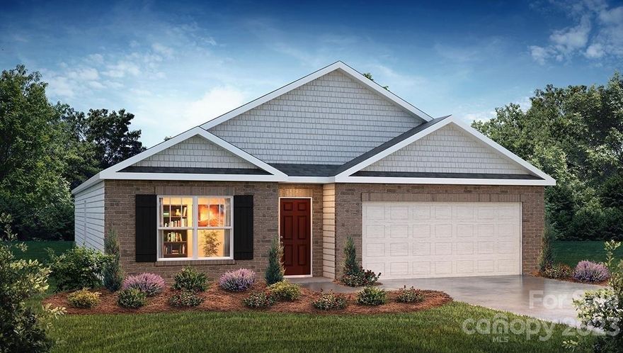 Welcome to Lexington's newest community, Grace Lee Meadows, conveniently located off Highway 8 in Lexington, with easy access to I-85. Neighborhood is located near beautiful High Rock Lake, where you can enjoying fishing and boating. One level living at its best with open floorplan that includes a large kitchen island with Cane Shadow cabinets, light bright dining area and covered back porch to your beautiful backyard. Primary bedroom features spacious 5" shower and huge walk-in closet. 3 additional bedrooms and a bathroom with double sinks and a tub/shower complete this awesome floor plan. One-year builder & 10-year structural warranty included. Smart Home package included.