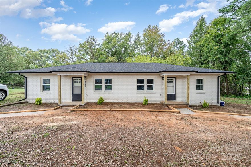 Welcome to this charming duplex in Lincolnton, NC! Each unit offers a cozy 1 bedroom, 1 bathroom layout, perfect for comfortable living. You'll love the fresh updates throughout, including new cabinets, countertops, bathroom vanities, and fixtures. The dining area creates a great space for meals, while the modern paint palette enhances the property's appeal, complemented by clean landscaping with new plants. The spacious yard adds privacy, and the surrounding trees provide a serene, natural backdrop.

This property offers flexibility for multi-generational living or cash flow for investors. It’s the ideal combination of modern updates and quiet living, all in a convenient location.