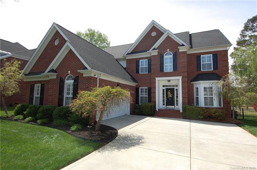 Gorgeous full brick home on Fort Mill golf course in the sought after neighborhood of McKendry! This home offers hardwood floors throughout the main living area, formal living & dining room. The kitchen boasts beautiful cabinetry, flowing granite countertops, & an intricate tile backsplash along with SS appliances. The spacious master suite overlooks the 4th tee box. An in-law suite is located on the main level. The fully fenced backyard & pristine lawn makes this the ideal place to entertain.