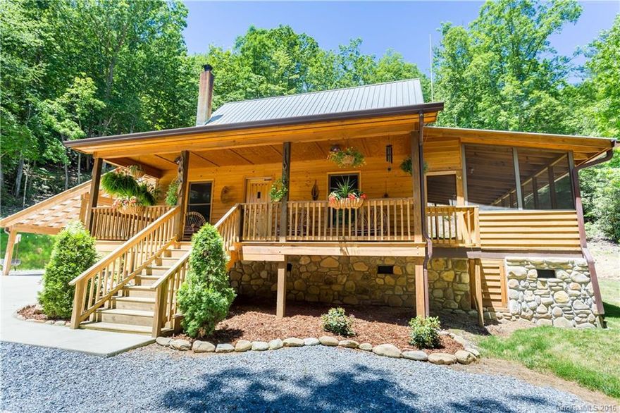 Table Rock Mtn is one of the most sought out areas in Burke County for secluded living. Table Rock Mtn is in the heart of the Pisgah National Forest. It is a hunter paradise with all the 48 thousand plus acres of game lands to hunt. This 2 BR, 2 and half Bath rustic style mountain home is beautiful. The craftsmanship of the home must be seen to appreciate. It is located in a remote area that includes some of the best hunting North Carolina.