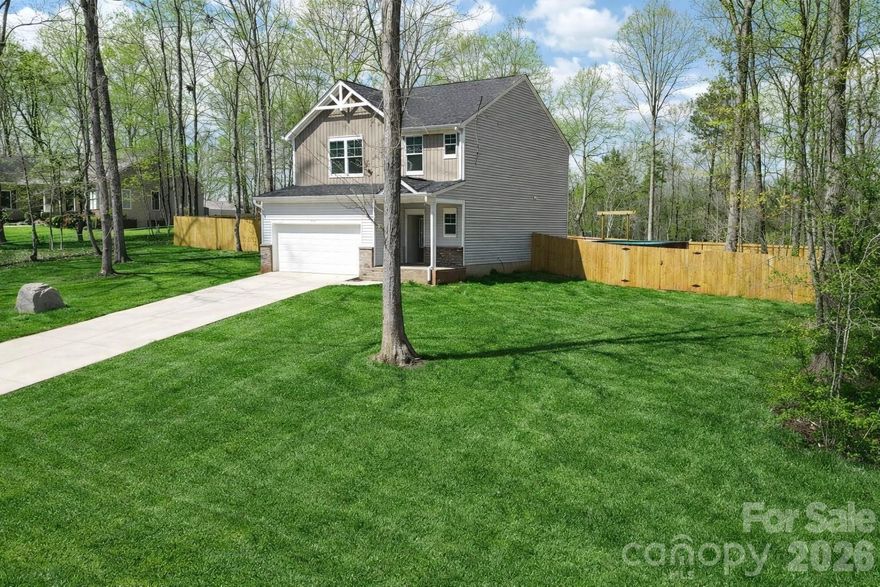 Basically brand new, this home is only 3 years old! Tucked away at the end of a quiet street, this property offers a peaceful setting with added privacy. The home sits on a spacious lot and features a large fenced-in backyard, providing plenty of outdoor space for entertaining, gardening, pets, or relaxing outdoors.

Inside, the home offers a functional layout with comfortable living spaces and natural light throughout. The kitchen flows into the main living area, creating an inviting space for everyday living and gatherings.

One of the standout features is the expansive fenced backyard, offering flexibility for outdoor activities, recreation, or creating your ideal outdoor retreat. The end-of-street location adds an additional sense of privacy with limited through traffic.

Conveniently located with access to Lincolnton, Hickory, and surrounding areas, the property provides a balance of a quiet setting while remaining close to shopping, dining, and everyday conveniences.