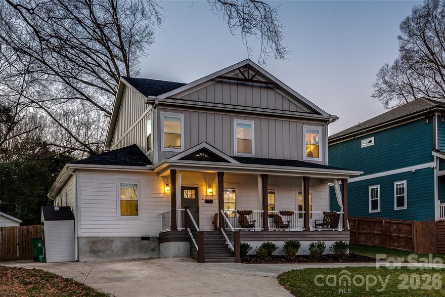 Buyers may receive up to $5,000 toward closing costs through PNC grant program (primary residence only, ask for details.) 

Welcome to this like-new Craftsman-style home built in 2023, ideally located on a cul-de-sac just minutes from Uptown and South End. This 4-bedroom, 3-bath residence features an open-concept floor plan designed for modern living, with abundant natural light and seamless flow between living, dining, and kitchen spaces.

Enjoy stunning city views while still having the comfort of a large, private backyard fully enclosed with a privacy fence. Perfect for entertaining, pets, or relaxing outdoors. The sellers have added a detached workout structure in the backyard, offering incredible flexibility as a gym, home office, creative studio, or flex space.

Conveniently located only 6 minutes from Uptown and South End, and close to the restaurants, bars, and breweries of Charlotte’s burgeoning West End, this home delivers the perfect blend of urban convenience and residential comfort.

A rare opportunity to own a nearly new home with added functionality in one of Charlotte’s fastest-growing areas. Schedule your tour today.