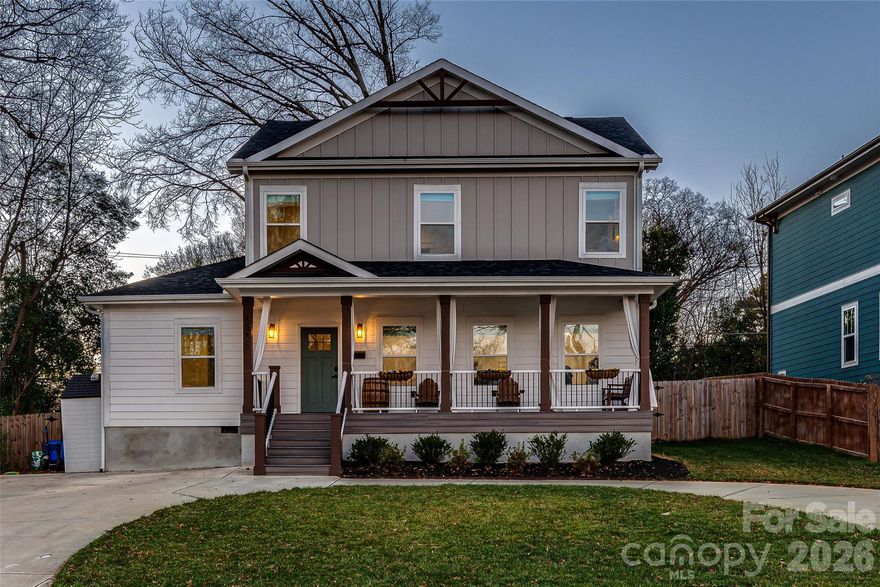 New price adjustment, exceptional value for this location and size. Now positioned competitively at $759,000. Don’t miss this opportunity. 

Welcome to this like-new Craftsman-style home built in 2023, ideally located on a cul-de-sac just minutes from Uptown and South End. This 4-bedroom, 3-bath residence features an open-concept floor plan designed for modern living, with abundant natural light and seamless flow between living, dining, and kitchen spaces.

Enjoy stunning city views while still having the comfort of a large, private backyard fully enclosed with a privacy fence. Perfect for entertaining, pets, or relaxing outdoors. The sellers have added a detached workout structure in the backyard, offering incredible flexibility as a gym, home office, creative studio, or flex space.

Conveniently located only 6 minutes from Uptown and South End, and close to the restaurants, bars, and breweries of Charlotte’s burgeoning West End, this home delivers the perfect blend of urban convenience and residential comfort.

A rare opportunity to own a nearly new home with added functionality in one of Charlotte’s fastest-growing areas. Schedule your tour today.