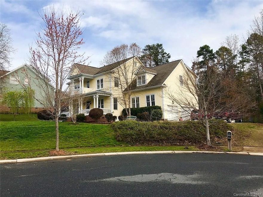 Lake Wylie living at its best offering a terrific lake view, an open floor plan, gourmet kitchen with gas cooktop, granite countertops, ss appliances and custom cabinetry. Great room with see thru fireplace into sun room. Master bedroom with trey ceiling. Master bath with double vanities and garden tub with glass block window. Large bonus room over the 3 car attached garage. Hardwood flooring throughout downstairs. Great front porch and back deck.