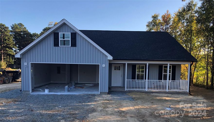 Welcome to your forever home!  New construction just waiting for your personal touch.  Great open floor plan with great room and kitchen dining combination.  Private owner's suite with private bath.  Two good sized guest bedrooms with access to full bathroom.