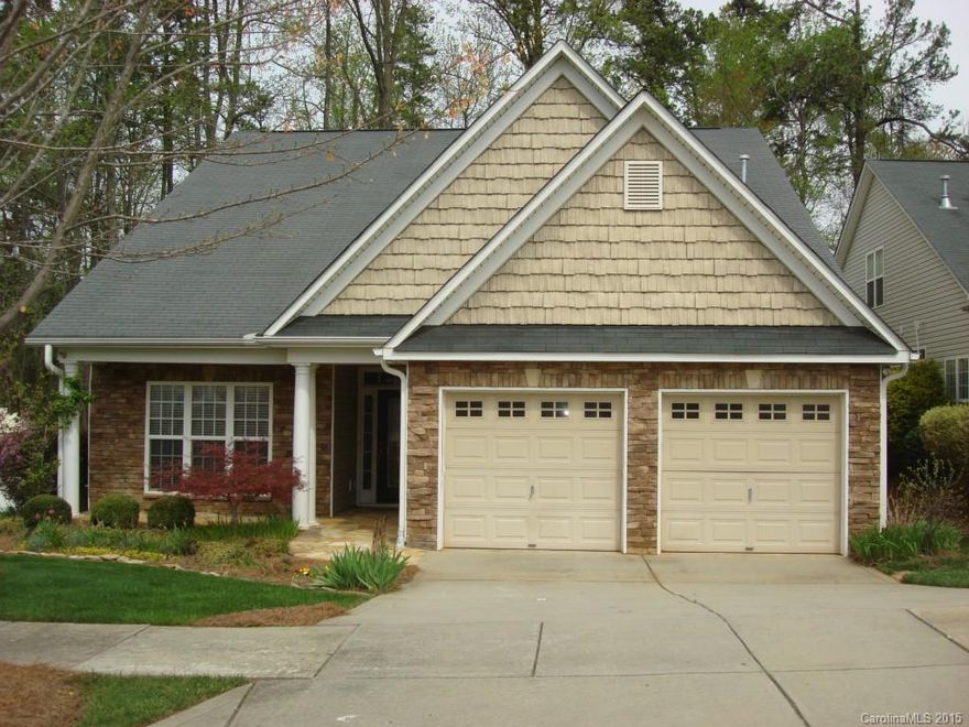 Completely maintained yard & landscaping by HOA! Immaculate, one-owner home located The Village on Park in the heart of Mooresville & close to downtown. Interior features include hardwoods in the main living area, 2-story great room w/gas fireplace & adjoining open granite kitchen/breakfast area. Private master bedroom is on main level & boasts double closets & access to the custom garden porch & terrace. Great storage w/large closets & a walk-out attic! Turn-key & ready for immediate occupancy!