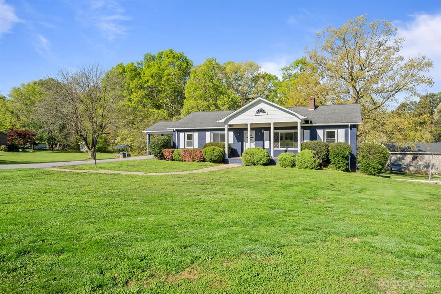 Charming brick ranch home that has been painted and updated and conveniently located in Conover. You have everything you need on one level, plus an unfinished full basement and a covered workshop. A pull-around driveway makes this home a great choice for easy entry and exit. The exterior and interior have been painted. Some rooms still feature the original wood floors, and the other areas have new flooring. The kitchen features granite counters and new appliances. The full and half baths have both been updated. The unfinished basement has plumbing in place if you want to add your finishing touches and extend your living spaces. In the past, the laundry was in the basement before it was relocated upstairs. Let your imagination run free!