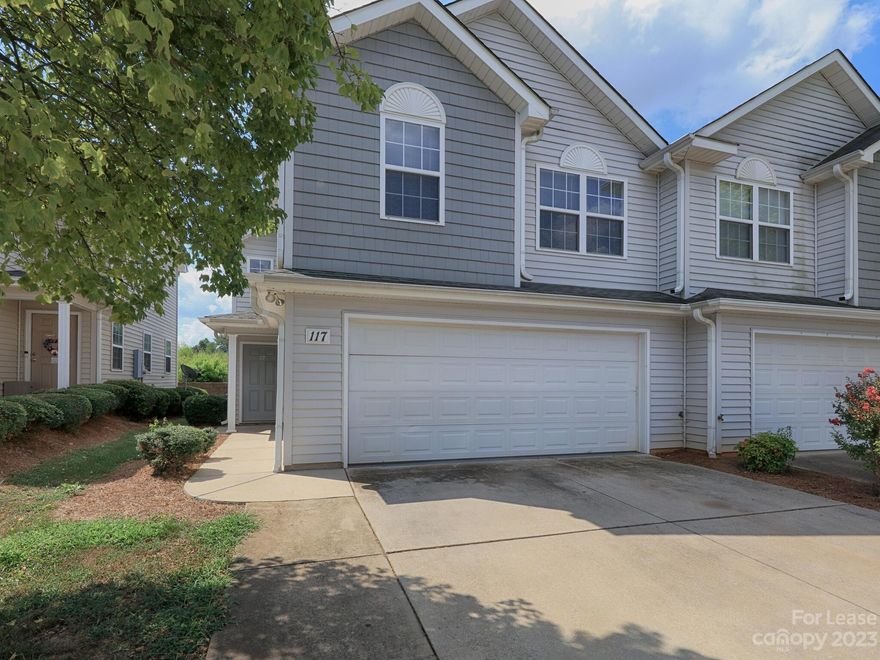 SPECIAL, REDUCED $150/MONTH ON 12 MONTH LEASE 3 BR/2.5 BA attached cluster home with 2 car garage. MBR on main. Electric fireplace. Private porch, yard & patio. Small/medium indoor pets allowed (additional fees apply) Kitchen has stove, refrigerator, microwave, dishwasher and disposal. Short-term leases available at higher rent rate.