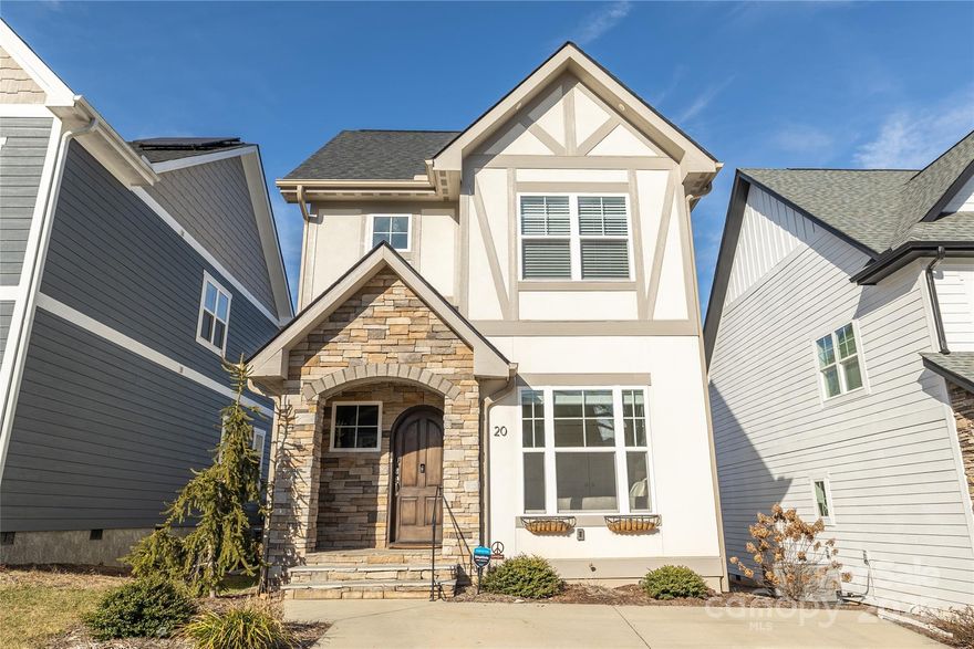 Beautiful 2-story 4-bedroom home in Black Mountain, just a short walk to Lake Tomahawk Park and Downtown! Main level features an open floorplan, fireplace, large kitchen with granite counters, and guest bedroom with en suite (that could also serve as a primary bedroom, home office, or nursery). Upper level has 3 bedrooms, all with walk-in closets, including a primary suite with dual vanities. Situated on a small, flat, low-maintenance yard, this home is ideal for anyone looking for an easy lock-and-leave primary residence or second home. The HOA fee is only $15/month and takes care of landscaping at the neighborhood entrance. Underground utilities, high-speed internet, natural gas, and public water/sewer. All furnishings are included, making this a truly turn-key residence or investment property. Has been an AirBnb rental, but long term rentals also do very well in this location.