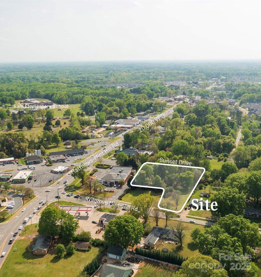 Outstanding development opportunity at the corner of Wilgrove Mint Hill Rd and Sunset Drive. This ±1.285-acre site offers dual frontage (100’ on Wilgrove-Mint Hill and 200’ on Sunset) in a high-demand area with ±7,700 vehicles per day. 

Located just off Matthews-Mint Hill Rd (±20,000 VPD), the property is ideally positioned for medical office, retail, or service-oriented development.

Ideal for medical, retail, or office, with all utilities on site. 

**Owner financing available**
