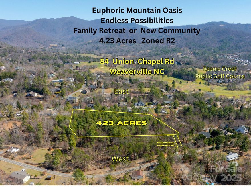 Imagine the endless opportunities awaiting you with this exceptional property, a true gem in the heart of western North Carolina mountains.  Spanning 4.23 acres, this versatile land presents the perfect canvas for crafting a private estate or pursuing a lucrative residential development project. Its prime location, just minutes from the Reems Creek Golf Course Community and a short 25-minute drive to vibrant Asheville, enhances its appeal. City water available along Union Chapel Road and a possibility of public sewer from Devonshire Drive.  Surrounded by an array of elegant homes, this area promises a prestigious setting for future projects. Prospective buyers are encouraged to explore the property but must be accompanied with their agent, but please note that access is at your own risk. Embrace the potential of this remarkable property and create something extraordinary.