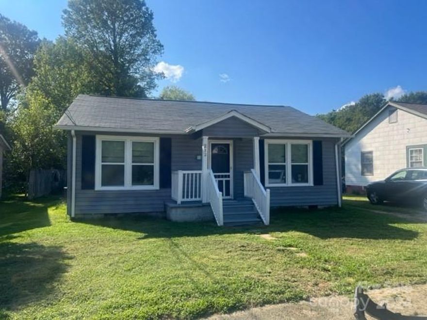 Great starter home with large backyard! Two bedrooms and one full bathroom.  New flooring thru out.  Freshly painted interior.  Ready to move in!  Large storage building in backyard for lawn equipment or a workshop! A must see!!