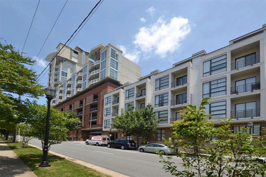 Studio 1 Bed 1 bath condo Top Floor Unit. Private balcony with views of Uptown. Open layout 10’ ceilings. Spacious kitchen with lots of cabinet space, eat-in bar. Refrigerator, convection-microwave, stove top, dishwasher, plus stack-able washer/dryer. Good sized bedroom and bathroom. Walk-in closet. One assigned parking space on same level as the unit in gated parking deck.

NO SMOKING/SMALL PETS CONDITIONAL(owner approval needed) Walk to work, nightlife, shopping and restaurants.

Complex is on corner of N Davidson & E 6th St. Entrance is on E 6th St, to the RIGHT of the parking garage. Park in garage in designated space with tag only for residents, however for viewing by interested parties, 30 minute parking on 6th st in front of lobby from 9-4, M-F only if space available but follow all parking signs/restrictions.

IMPORTANT- PLEASE NOTE- Separate move in deposit (Est.$300 returned after move-in) and application fee required by HOA credited back by EB aside from unit deposit/application fee from Elder Broach after initial approval provided. More details provided after serious inquiry.

Please call for qualification requirements

Agents: Please note showings must go thru our office. Call office for details on showings for your client.