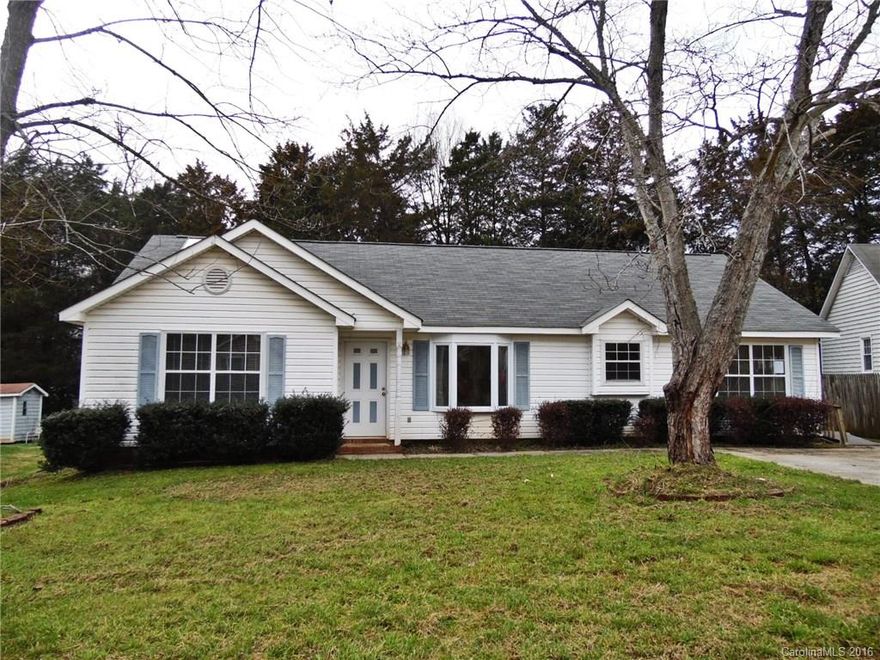 Lots of square footage for the price in this 3 BR/2 BA ranch home near the hospital, shopping, dining, and schools! Vaulted family room with fireplace, large master, spacious kitchen, and desirable split bedroom plan. Home features a large fenced backyard with attached exterior storage and a deck. Established neighborhood with no HOA. Ready for you to make this one your own!